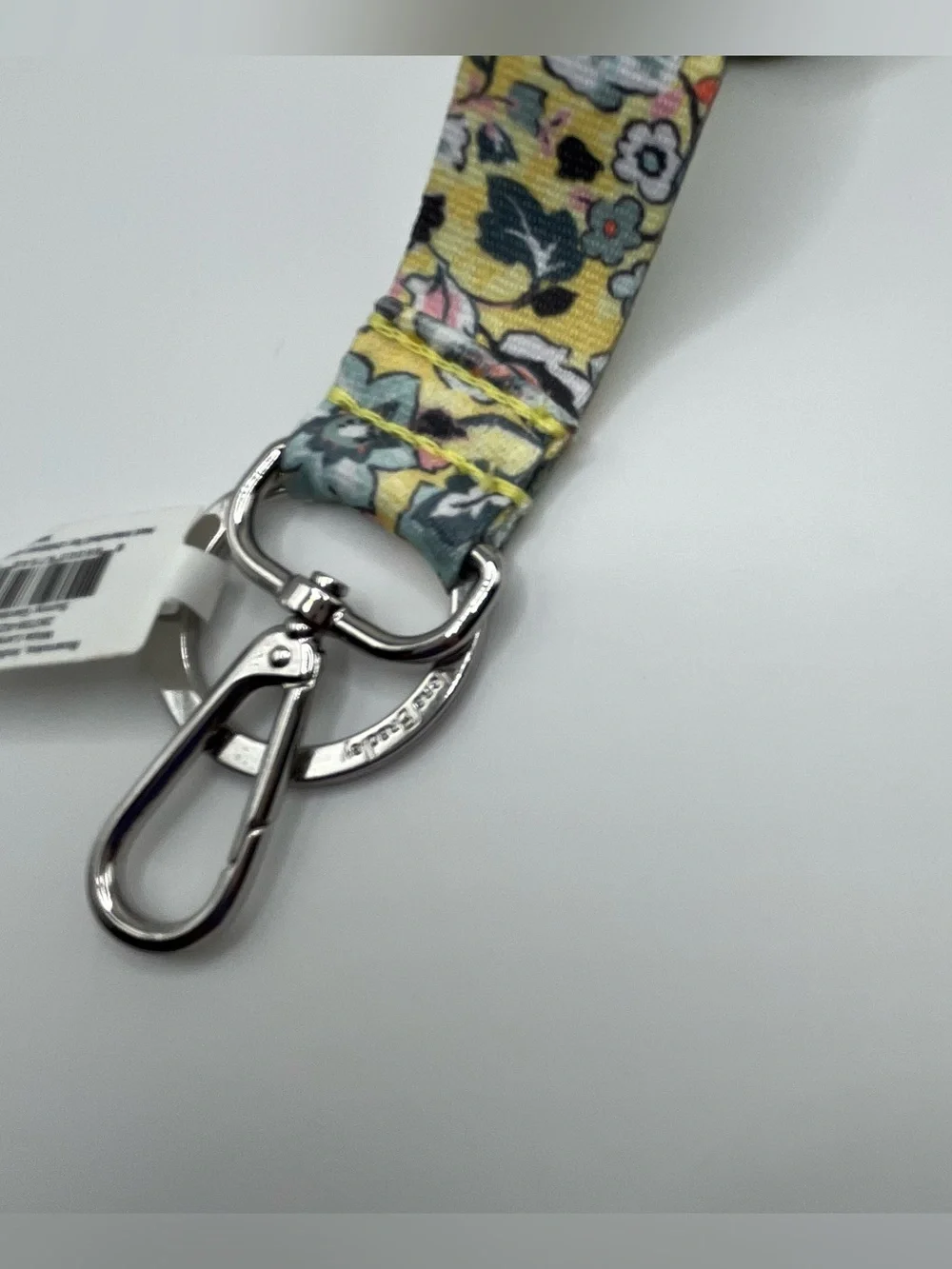NEW Vera Bradley SUNNY GARDEN WIDE Lanyard Badge And Keys Holder Yellow